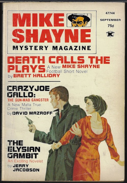 MIKE SHAYNE MYSTERY (BRETT HALLIDAY; DAVID MAZROFF; JERRY JACOBSON; WILLIAM JEFFREY; HERBERT HARRIS; PAULINE C. SMITH; FRANK BURY; EVELYN PAYNE) - Mike Shayne Mystery Magazine: September, Sept. 1975