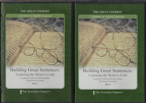 BUILDING GREAT SENTENCES: Exploring the Writer's Craft; Parts 1 & 2 & Course Guidebook
