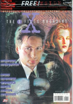 X-FILES MAGAZINE (CHRIS CARTER; MORE) - The X-Files Magazine: Winter 1996, #1