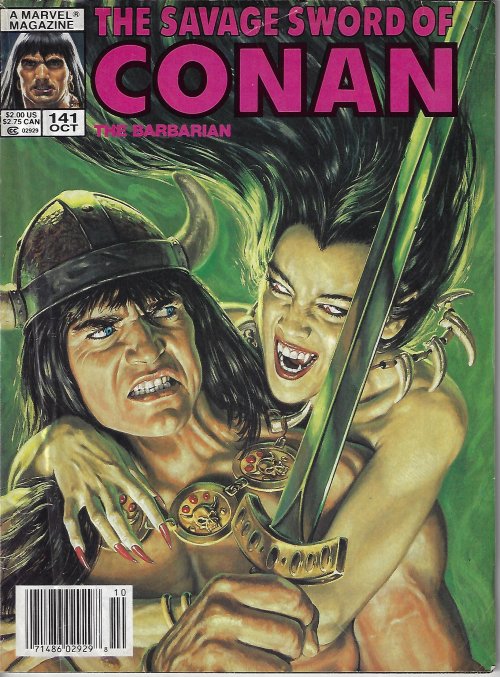 SAVAGE SWORD OF CONAN (CREATED BY ROBERT E. HOWARD) - Savage Sword of Conan the Barbarian: October, Oct. 1987, #141