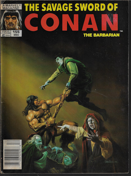 SAVAGE SWORD OF CONAN (CREATED BY ROBERT E. HOWARD) - Savage Sword of Conan the Barbarian: Dec 1988, #155