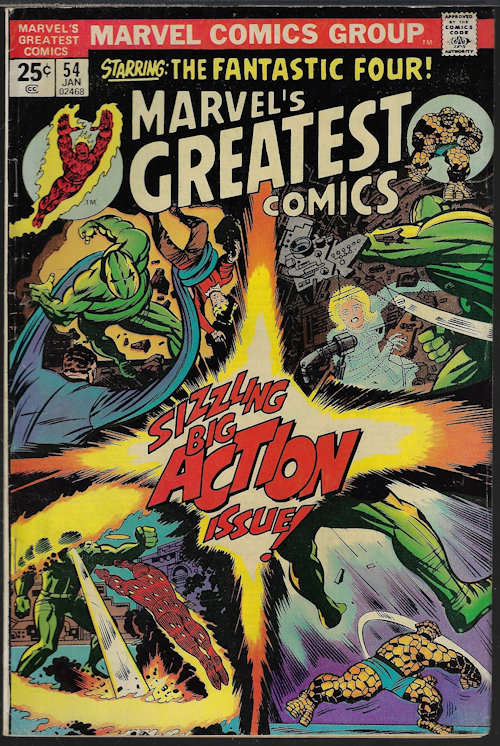 MARVEL'S GREATEST COMICS - Marvel's Greatest Comics: Jan #54 (Fantastic Four)