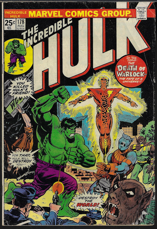 THE INCREDIBLE HULK - The Incredible Hulk: Aug 178