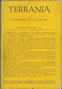 BRADFORD, COLUMBUS A. M. - Terrania, or, the Feminization of the World