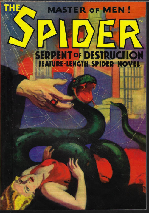 THE SPIDER (NORVELL PAGE WRITING AS GRANT STOCKBRIDGE) - The Serpent of Destruction; the Spider #7 (Orig. The Spider Magzine: April, Apr. 1934)