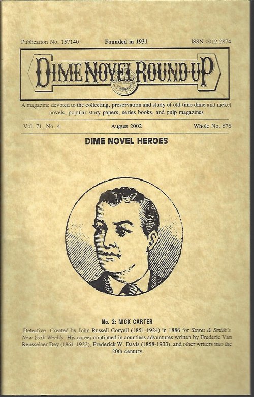 DIME NOVEL ROUND-UP - Dime Novel Round-Up: August, Aug. 2002