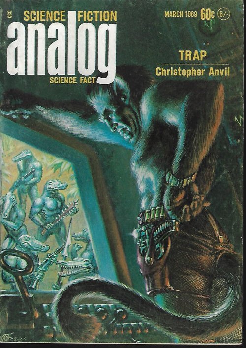 ANALOG (CHRISTOPHER ANVIL; TAK HALLUS- AKA STEPHEN ROBINETT; R. E. ALLEN; HARRY HARRISON; GORDON R. DICKSON; THOMAS R. MCDONOUGH) - Analog Science Fiction/ Science Fact: March, Mar. 1969 (
