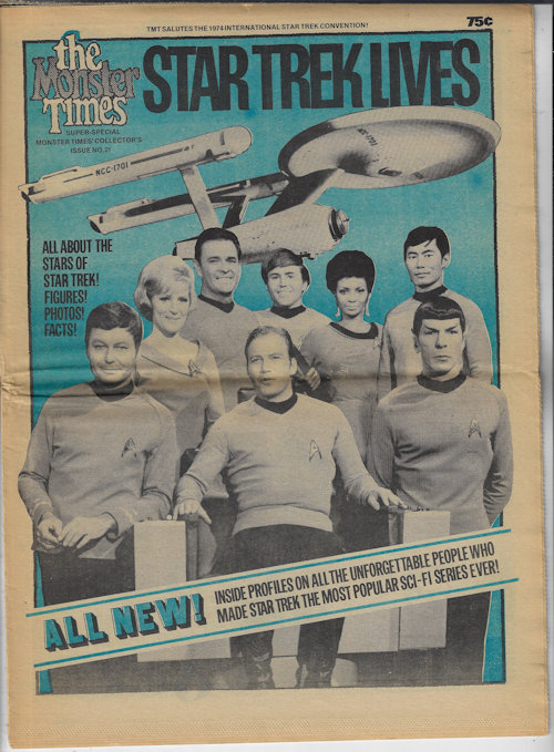 MONSTER TIMES (STAR TREK) - The Monster Times Special Collector's Issue No. 2, 1974 (Star Trek Lives)
