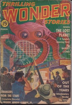 THRILLING WONDER (BARRY CORD; FREDERIC ARNOLD KUMMER, JR.; IVAN SAMDROF; ROBERT ARTHUR; ARTHUR K. BARNES; WILLIAM MORRISON; MALCOLM JAMESON) - Thrilling Wonder Stories: March, Mar. 1941