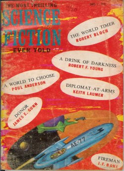THE MOST SCIENCE FICTION EVER TOLD (JAMES E. GUNN; KEITH LAUMER; ROBERT BLOCH; POUL ANDERSON; J. F. BONE; ROBERT F. YOUNG) - The Most Thrilling Science Fiction Ever Told: No. 1, 1966