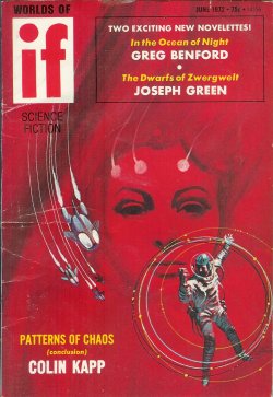 IF (GREG BENFORD; JOSEPH GREEN; COLIN KAPP; DAVID MAGIL; LEE KILLOUGH; J. W. SCHUTZ) - If Worlds of Science Fiction: June 1972 (