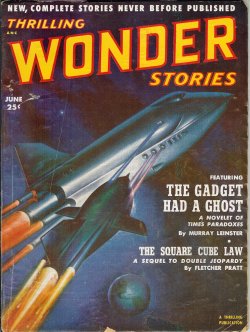 THRILLING WONDER (MURRAY LEINSTER; FLETCHER PRATT; GEORGE O. SMITH; WALLACE UMPHREY; R. J. MCGREGOR; FRITZ LEIBER; JAMES BLISH; JEROME BIXBY) - Thrilling Wonder Stories: June 1952