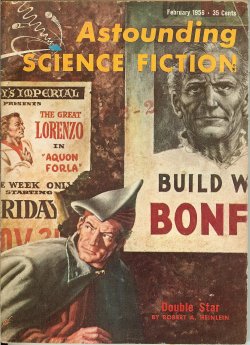 ASTOUNDING (ROBERT A. HEINLEIN; CHRISTOPHER ANVIL; MARK CLIFTON; DEAN MCLAUGHLIN; PAUL JANVIER; REG RHIEN) - Astounding Science Fiction: February, Feb. 1956 (