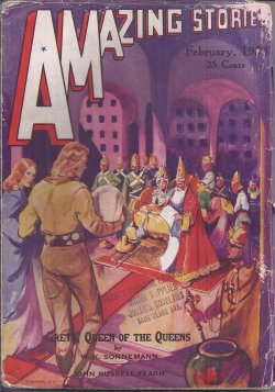 AMAZING (T. O'CONOR SLOANE; JOHN RUSSELL FEARN; W. K. SONNEMANN; MAURICE DUCLOS; STANTON COBLENTZ; MILES J. BREUER; J. CHAPMAN MISKE) - Amazing Stories: February, Feb. 1938