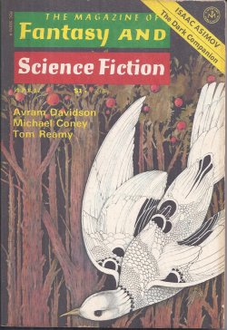 F&SF (TOM REAMY; CHARLES W. RUNYON; AVRAM DAVIDSON; WILMA SHORE; CHARLES E. FRITCH; MICHAEL G. CONEY; JANE YOLEN) - The Magazine of Fantasy and Science Fiction (F&Sf): April, Apr. 1977