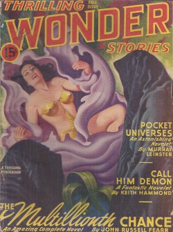 THRILLING WONDER (JOHN RUSSELL FEARN; KEITH HAMMOND; MURRAY LEINSTER; ROSS ROCKLYNNE; BRETT STERLING; HENRY KUTTNER; RAY CUMMINGS) - Thrilling Wonder Stories: Fall 1946