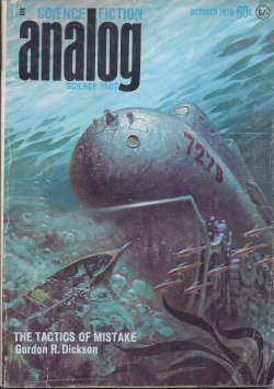 ANALOG (GORDON R. DICKSON; KATHERINE MACLEAN; JOHN DALMAS; BOB SHAW; LAWRENCE A. PERKINS) - Analog Science Fiction/ Science Fact: October, Oct. 1970 (