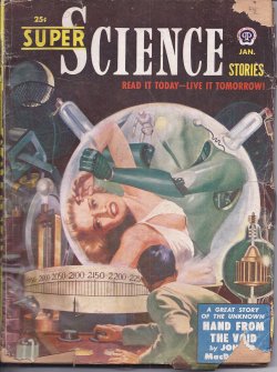 SUPER SCIENCE (JOHN D. MACDONALD; ISAAC ASIMOV; CHAD OLIVER & GARVIN BERRY; ROGER DEE) - Super Science Stories: January, Jan. 1951