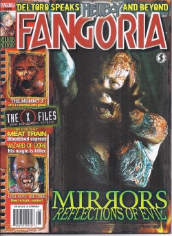FANGORIA - Fangoria #275, August, Aug. 2008 (the Mummy 3; the X Files; Midnight Meat Train; Hellboy II)