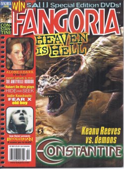 FANGORIA - Fangoria #240, February, Feb. 2005 (Constantine; Alone in the Dark; the Amithville Horror; Hide and Seek; Boogeyman)