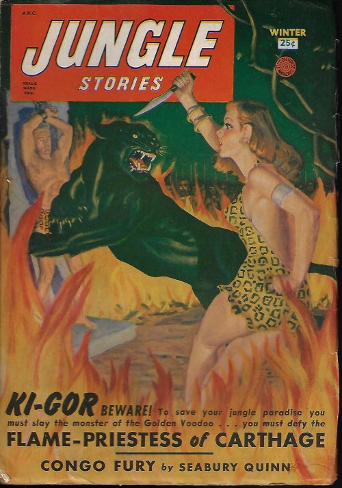 JUNGLE STORIES (JOHN PETER DRUMMOND; BARRY CORD; JOHN STARR; RAMON LEE; SEABURY QUINN) - Jungle Stories: Winter 1950 (