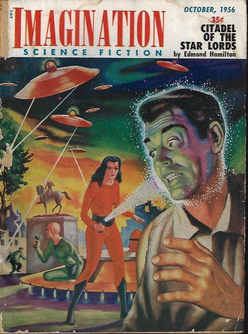 IMAGINATION (EDMOND HAMILTON; S. M. TENNESHAW; C. H. THAMES - AKA MILTON LESSER; DICK PURCELL; IVAR JORGENSON; DARIUS JOHN GRANGER- ALSO LESSER) - Imagination Science Fiction: October, Oct. 1956