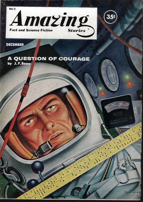 AMAZING (J. F. BONE; JOHN B. HARRIS - AKA JOHN WYNDHAM; MACK REYNOLDS; THEODORE L. THOMAS; SAM MCCLATCHIE, MD; LESTER DEL REY) - Amazing Science Fiction Stories: December, Dec. 1960