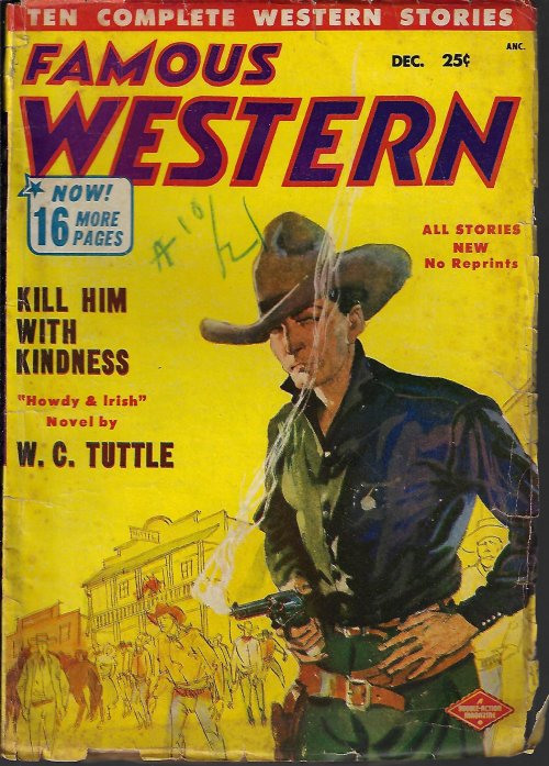 FAMOUS WESTERN (HAROLD GLUCK; W. C. TUTTLE; SEVEN ANDERTON; A. A. BAKER; GENE AUSTIN; ZELLA PEARSOL; LAWRENCE BECKER; LAURAN PAINE; W. EDMUNDS CLAUSSEN; W. F. BRAGG) - Famous Western: December, Dec. 1952