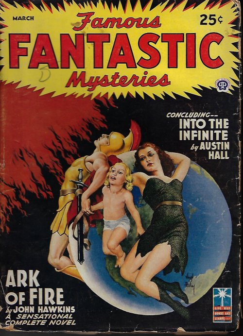 FAMOUS FANTASTIC MYSTERIES (JOHN HAWKINS; AUSTIN HALL) - Famous Fantastic Mysteries: March, Mar. 1943