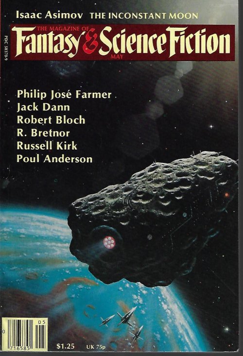 F&SF (RUSSELL KIRK; JACK DANN; ROBERT F. YOUNG; PHILIP JOSE FARMER; ROBERT BLOCH; GORDON EKLUND; POUL ANDERSON; JAMES P. GIRARD; R. BRETNOR; GAHAN WILSON; ISAAC ASIMOV) - The Magazine of Fantasy and Science Fiction (F&Sf): May 1979