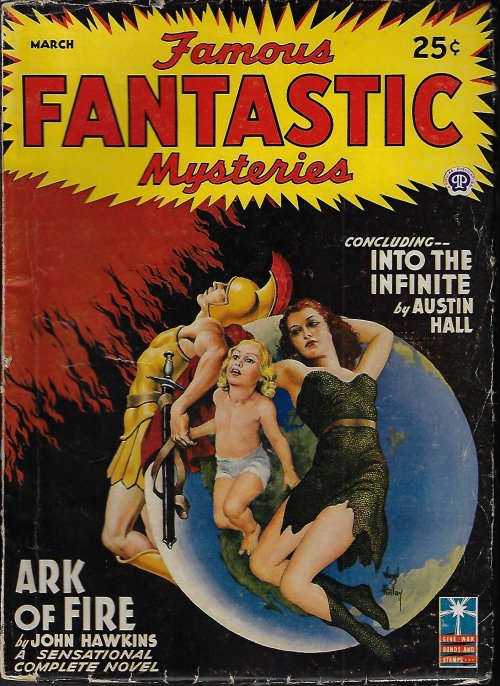 FAMOUS FANTASTIC MYSTERIES (JOHN HAWKINS; AUSTIN HALL) - Famous Fantastic Mysteries: March, Mar. 1943