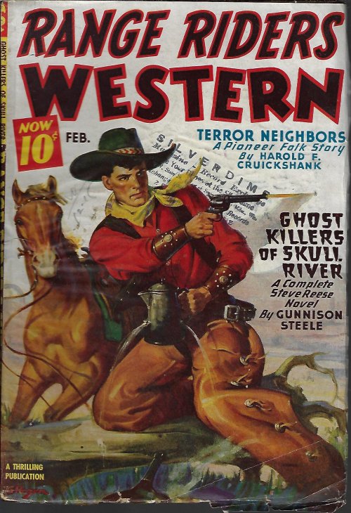 RANGE RIDERS WESTERN (GUNNISON STEELE; CLIFF WALTERS; RALPH YERGEN; FREDERICK W. BALES; HAROLD F. CRUICKSHANK) - Range Riders Western: February, Feb. 1947