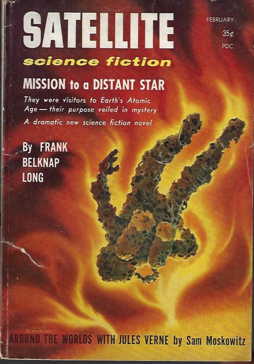 SATELLITE (FRANK BELKNAP LONG; WALT SHELDON; ROGER DEE; JEROME B. CAPP; DAL STIVENS; SAM MOSKOWITZ) - Satellite Science Fiction: February, Feb. 1958 (