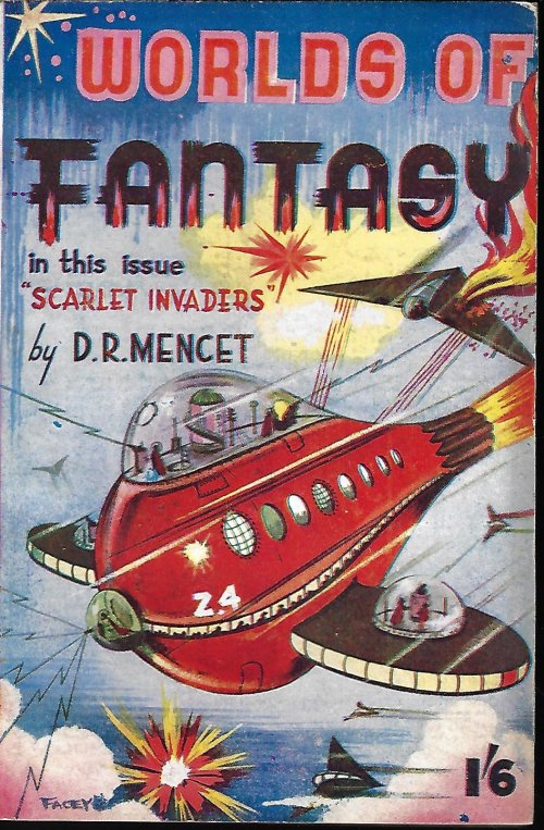 WORLDS OF FANTASY (D. R. MENCET; FRANK C. KNELLER; J. AUSTIN JACKSON; NORMAN A. LAZENBY; HAMILTON DONNE) - Worlds of Fantasy No. 1, 1950