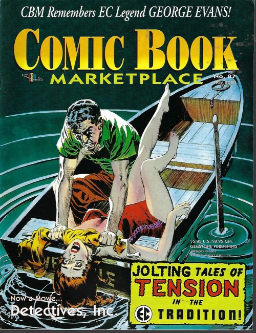 COMIC BOOK MARKETPLACE (JIM STERANKO; GEORGE EVANS) - Comic Book Marketplace #87, November, Nov. 2001
