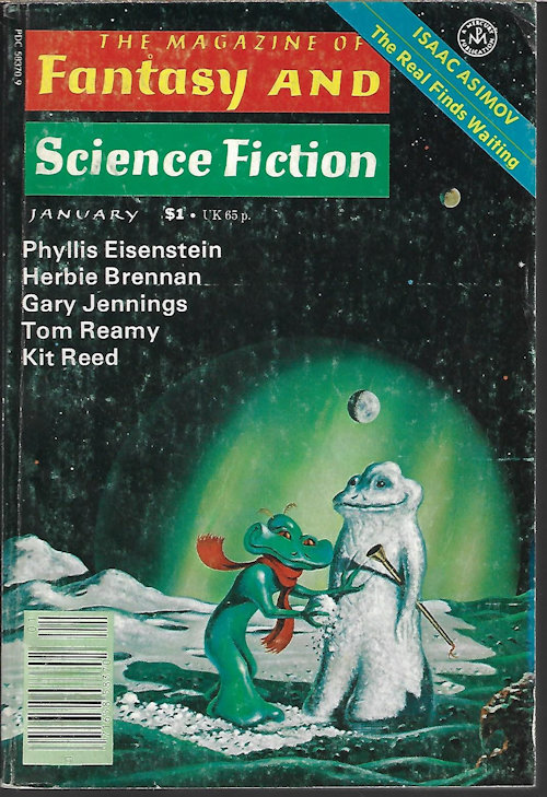 F&SF (TOM REAMY; JEFFREY A. CARVER; GARY JENNINGS; HERBIE BRENNAN; KIT REED; PHYLLIS EISENSTEIN) - The Magazine of Fantasy and Science Fiction (F&Sf): January, Jan. 1978