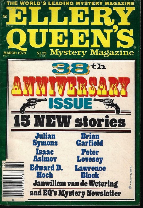 ELLERY QUEEN (JANWILLEM VAN DE WETERING; BRIAN GARFIELD; PATRICIA L. SCHULZE; PETER LOVESEY; FRANCIS M. NEVINS, JR.; LAWRENCE BLOCK; WILLIAM BANKIER; ISAAC ASIMOV; RUSSELL MARTIN; GINA HALDANE; BARBARA WILLIAMSON; DOROTHY A. COLLINS; JULIAN SYMONS; +) - Ellery Queen's Mystery Magazine: March, Mar. 1979