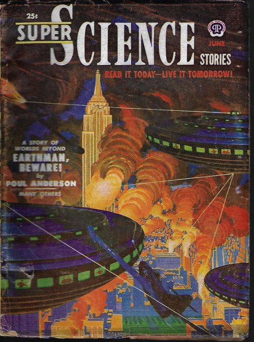 SUPER SCIENCE (POUL ANDERSON; JOHN D. MACDONALD; ROBERT BLOCH) - Super Science Stories: June 1951