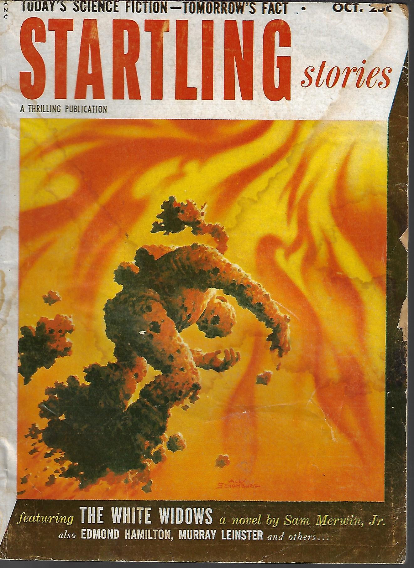 STARTLING (SAM MERWIN, JR.; EDMOND HAMILTON; MURRAY LEINSTER; ED. M. CLINTON, JR.; TOM MCMORROW, JR.; A. KULIK; PAT JONES; NORMAN B. WILTSEY) - Startling Stories: October, Oct. 1953 (