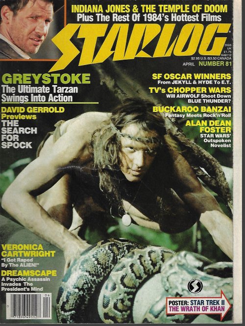 STARLOG (ALAN DEAN FOSTER) - Starlog: #81; April. Apr. 1984 (Tarzan)