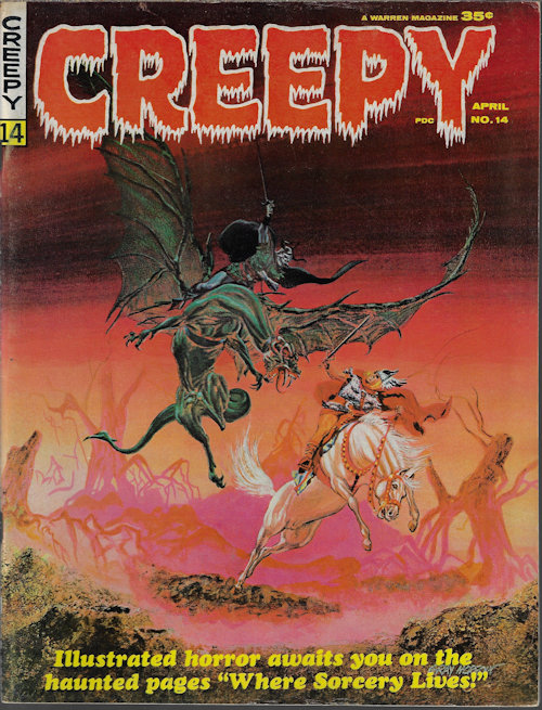 CREEPY (JOHN SEVERIN; STEVE DITKO; JERRY GRANDENETTI; HECTOR CASTELLON; DAN ADKINS; JOE ORLANDO; REED CRANDALL; NEAL ADAMS) - Creepy #14, April, Apr. 1967