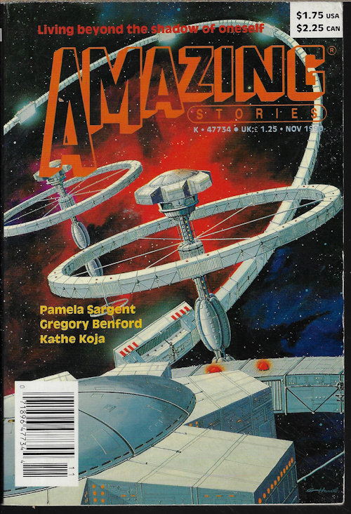 AMAZING (R. GARCIA Y ROBERTSON; JOHN HEGENBERGER; KRISTINE KATHRYN RUSCH; KATHE KOJA; RICHARD CHWEDYK; PAMELA SARGENT) - Amazing Stories: November, Nov. 1990