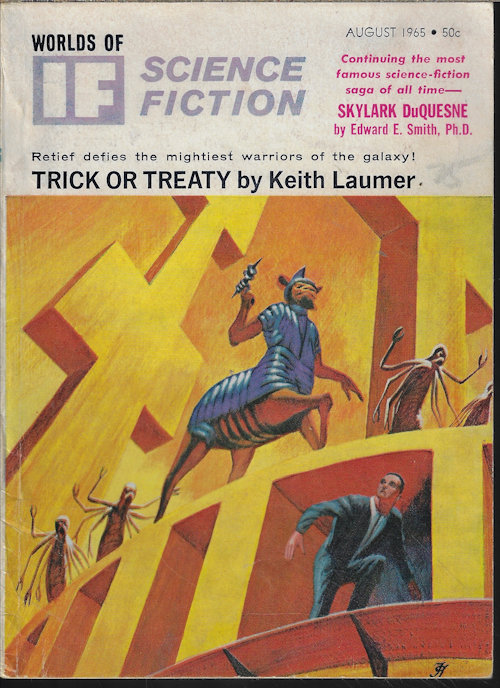 IF (KEITH LAUMER; BRUCE MCALLISTER; J. M. MCFADDEN; JOHN BRUNNER; FRED SABERHAGEN; EDWARD E. SMITH) - If Worlds of Science Fiction: August, Aug. 1965 (