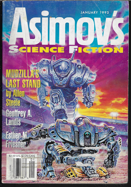 ASIMOV'S (TONY DANIEL; ESTHER M. FRIESNER; GREG EGAN; GEOFFREY A. LANDIS; ALLEN STEELE; ROBERT REED; RICK WILBER; REBECCA ORE) - Isaac Asimov's Science Fiction: January, Jan. 1993