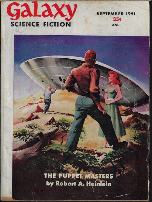 GALAXY (ROBERT A. HEINLEIN; MURRAY LEINSTER; DAMON KNIGHT; MILTON LESSER; PHYLLIS STERLING SMITH; WILLY LEY; DUDLEY DELL) - Galaxy Science Fiction: September, Sept. 1951 (