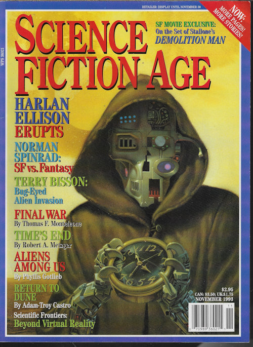 SCIENCE FICTION AGE (ROBERT A. METZGER; JAMES DAVID AUDLIN; THOMAS F. MONTELEONE; BARRY N. MALZBERG; HARLAN ELLISON; PHYLLIS GOTTLEIB; DANIEL HOOD) - Science Fiction Age: November, Nov. 1993