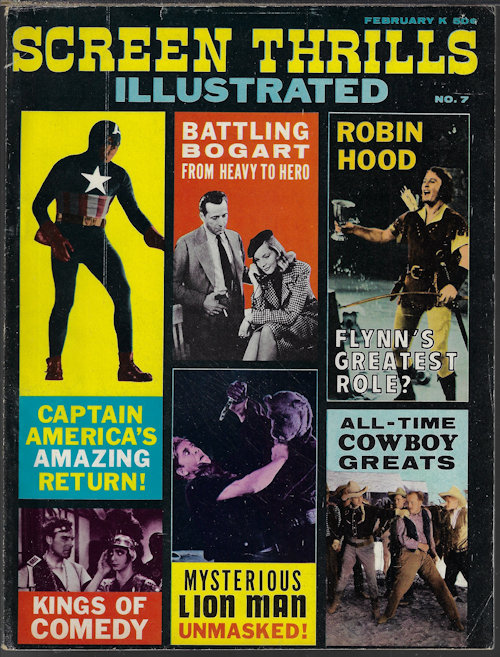 SCREEN THRILLS - Screen Thrills Illustrated #7, February, Feb. 1964 (Captain America; Robin Hood)