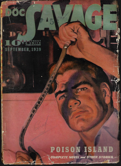 DOC SAVAGE (KENNETH ROBESON; GEORGE L. EATON; WALLACE BROOKER; HAROLD A. DAVIS) - Doc Savage: September, Sept. 1939 (