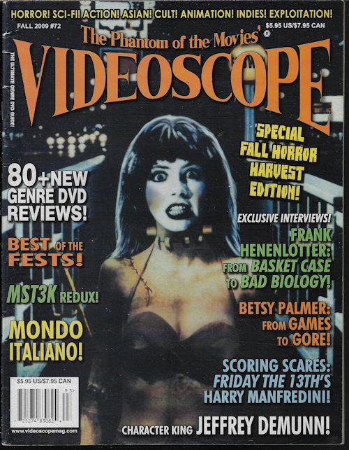 VIDEOSCOPE - Videoscope; the Phantom of the Movies: #72, Fall 2009