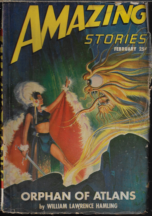 AMAZING (THEODORE STURGEON; WILLIAM LAWRENCE HAMLING; BERKELEY LIVINGSTON; ROG PHILLIPS; ARTHUR T. HARRIS) - Amazing Stories: February, Feb. 1947